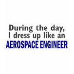 AEROSPACE ENGINEER During The Day t-shirts