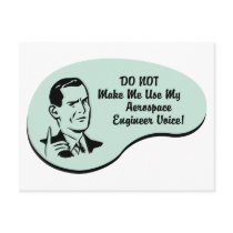 Aerospace Engineer Voice Postcard