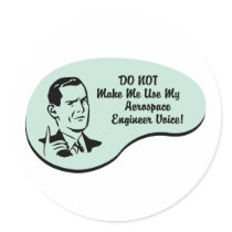 Aerospace Engineer Voice Sticker