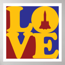 Aerospace Engineering Love Poster