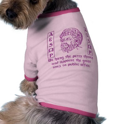 Aesop Doggie Tee by nakedzealot