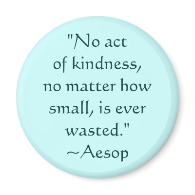 Aesop Kindness Quote Magnet by ingasi