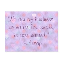 Aesop Kindness Quote Postcard