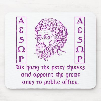 Aesop Mouse Mat by nakedzealot