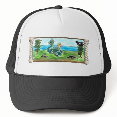 Aesop's Dragon and Mermaid Hat by dkpalmer
