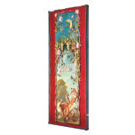 Aesop's fable The Fox and the Grapes Stretched Canvas Print