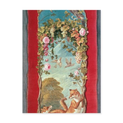 Aesop's fable The Fox and the Grapes Post Card by bridgemanart