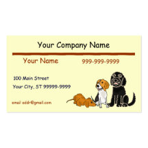 AF- Cute Pups Business Cards