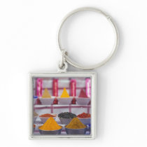 AF, Egypt, Aswan, Colourful spices in market. Keychains