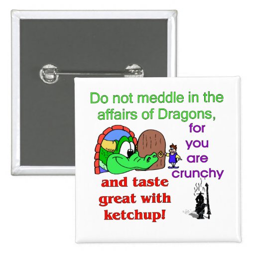 Affairs Of Dragons Pinback Buttons