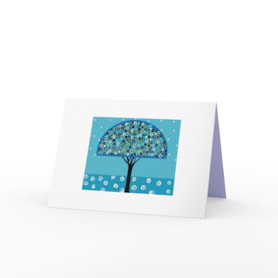 Affection Tree Greeting Card by manja_29