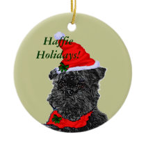 Affenpinscher Christmas Gifts, HaffieHolidays! Ornaments
