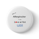 Affenpinscher Lick Design buttons