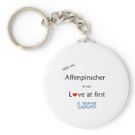 Affenpinscher Lick Design Key Chain