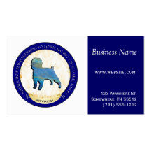 Affenpinscher Medallion Business Cards