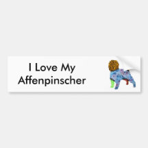 Affenpinscher Patchwork Pet Bumper Sticker