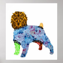 Affenpinscher Patchwork Pet Print