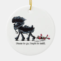 Affenpinscher Places to Go Christmas Ornaments
