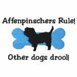 Affenpinschers Rule Embroidered Shirt (Polo) embroidered shirts