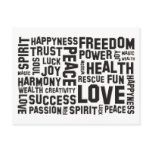 affirmations black | make your own background postcards