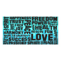 affirmations black - sinus ocean custom photo card