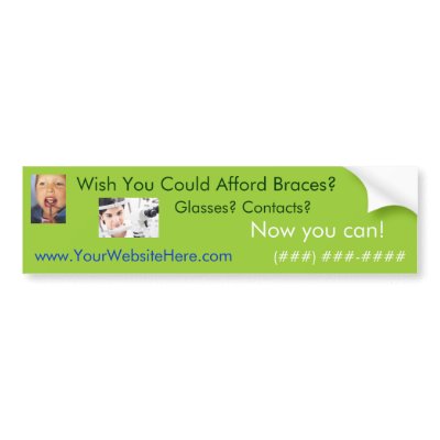 Afford Braces Bumper Sticker by workcomfortably