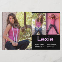 Affordable Model Comp Cards Flyers