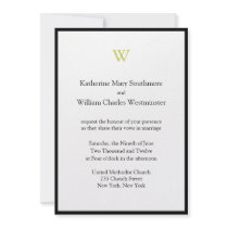 Affordable Monogram Wedding Invitations