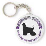 AFGHAN DOG RAINBOW BRIDGE SYMPATHY KEYCHAIN