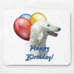 Afghan Happy Birthday Balloon Mouse Pad