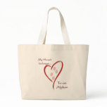 Afghan Heart Belongs Canvas Bags