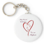 Afghan Heart Belongs Keychain