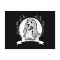 AFGHAN HOUND (2) POSTCARD
