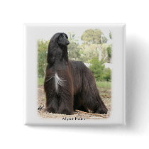 Afghan Hound 9Y151D-112 Pinback Button