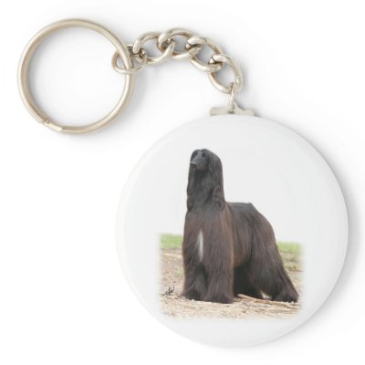 Afghan Hound 9Y151D-118 Keychain by TraffordPhotos