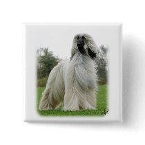Afghan Hound 9Y247D-025 Pinback Button