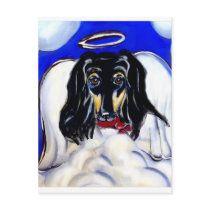 Afghan hound angel postcards