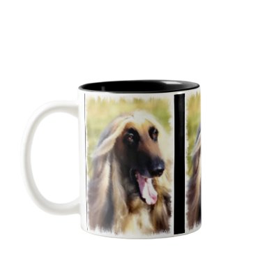 Afghan Hound Art Gifts Coffee Mugs by DogsByDezign