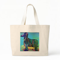 Afghan Hound Canvas Bags