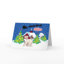 Afghan Hound Believe In Santa Christmas Greeting Card