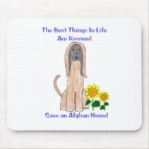 Afghan Hound Best Things In Life Mousepad