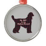 Afghan Hound BFF Christmas Tree Ornament