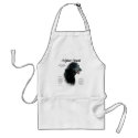 Afghan Hound (blk) History Design aprons