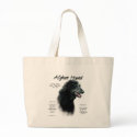 Afghan Hound (blk) History Design bags