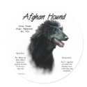 Afghan Hound (blk) History Design stickers