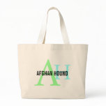 Afghan Hound Breed Monogram bags
