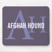Afghan Hound Breed Monogram