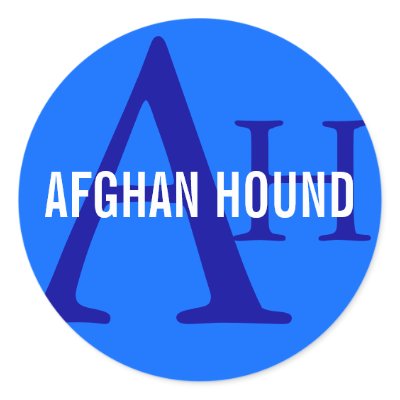 Afghan Hound Breed Monogram by FCACshelter