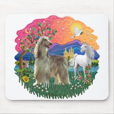 Afghan Hound (brindle cream) by dogartgifts
