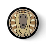 Afghan Hound buttons